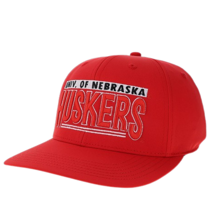 Men's Nebraska Huskers Back Nine Adjustable Hat - SCARLET