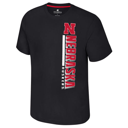 Men's Nebraska Huskers Bars T-Shirt - BLACK