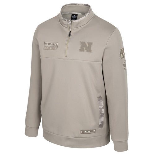Men's Nebraska Huskers Battalion 1/4 Zip - DUNE