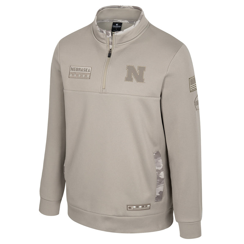 Men's Nebraska Huskers Battalion 1/4 Zip - DUNE