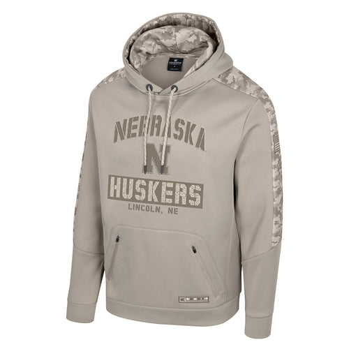 Men's Nebraska Huskers Battalion Hoodie - DUNE