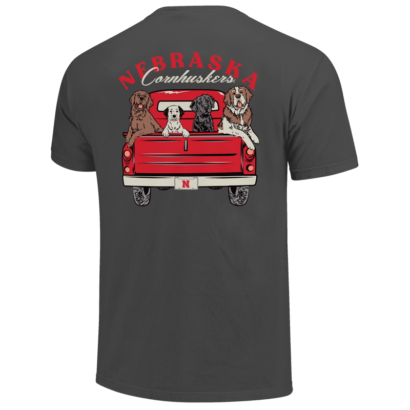 Men's Nebraska Huskers Best Friends T-Shirt - PEPPER