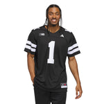 Men's Nebraska Huskers Blackout Jersey - BLACK
