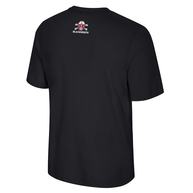 Men's Nebraska Huskers Blackshirts Bar T-Shirt - BLACK