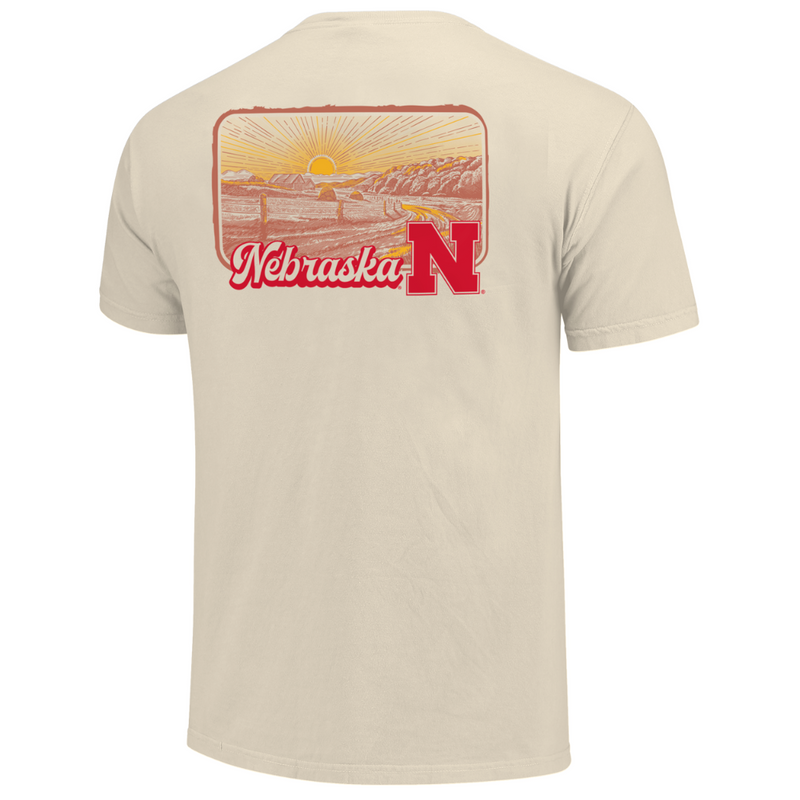Men's Nebraska Huskers Bluegrass Scene T-Shirt - IVORY