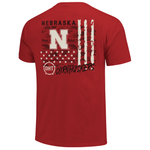 Men's Nebraska Huskers Camo Overlay Operation Hat Trick T-Shirt - RED