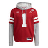 Men's Nebraska Huskers Combo Hoodie/Jersey - RED/GREY