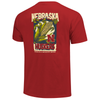 Men's Nebraska Huskers Corn Poster T-Shirt - RED