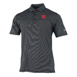 Men's Nebraska Huskers Double Hit Polo - 010 - BLACK