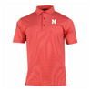 Men's Nebraska Huskers Double Hit Polo - 610 - RED