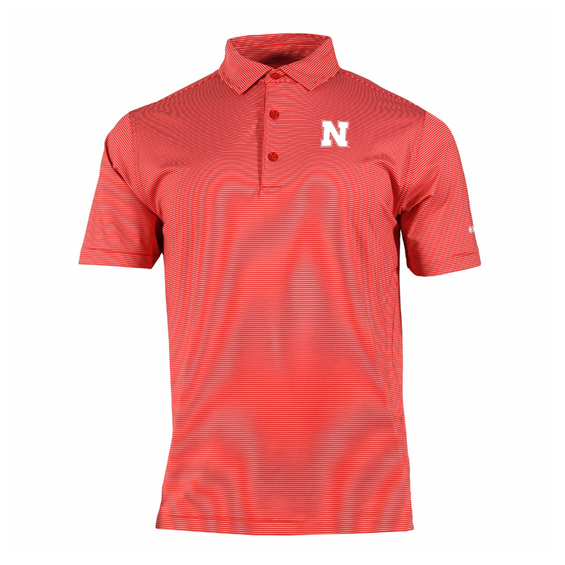Men's Nebraska Huskers Double Hit Polo - 610 - RED