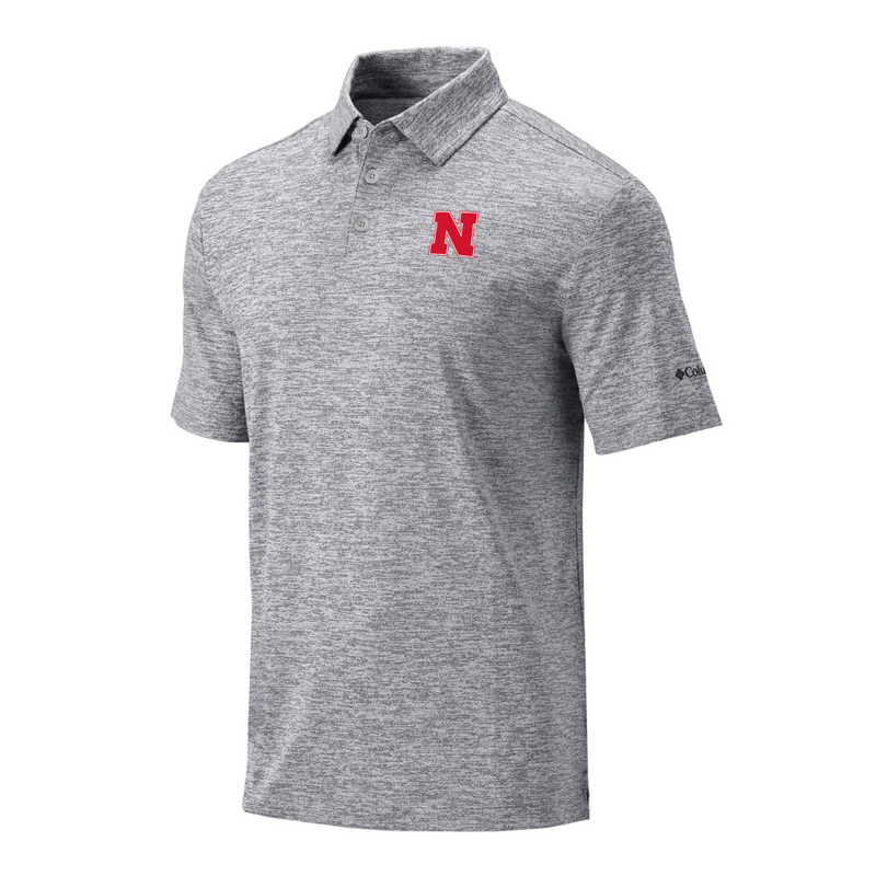 Men's Nebraska Huskers Final Round Polo - 019 - GREY