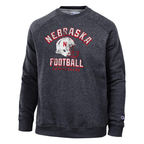 Men's Nebraska Huskers Football Triumph Sweatshirt - 999 - BLACK