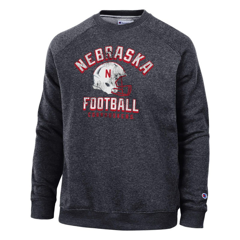 Men's Nebraska Huskers Football Triumph Sweatshirt - 999 - BLACK