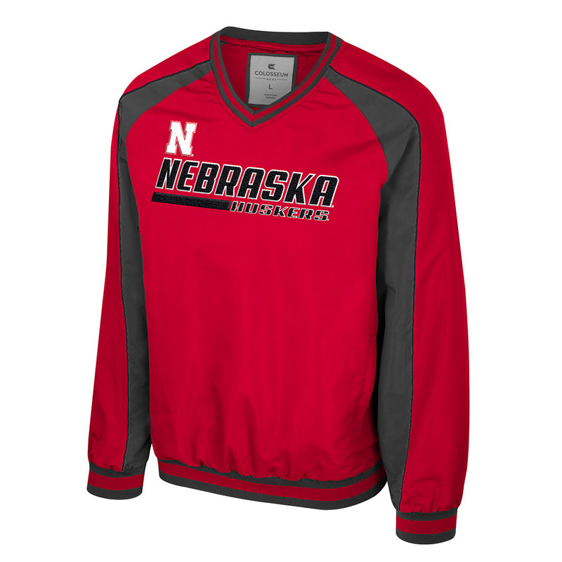 Men's Nebraska Huskers Goes America Jacket - RED/CHAR