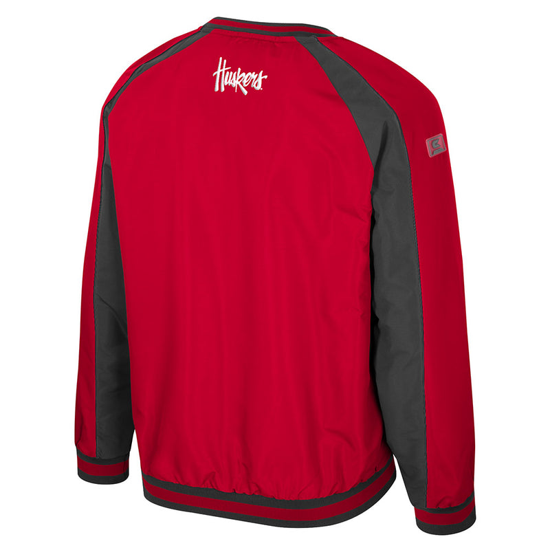Men's Nebraska Huskers Goes America Jacket - RED/CHAR