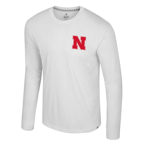 Men's Nebraska Huskers Lasso The Moon Longsleeve - WHITE