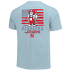 Men's Nebraska Huskers Mascot Flag T-Shirt - CHAMBR