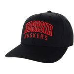Men's Nebraska Huskers Mid Pro Solid Hat - BLACK