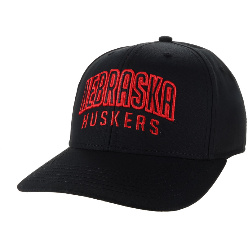 Men's Nebraska Huskers Mid Pro Solid Hat - BLACK