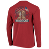 Men's Nebraska Huskers Military Boots Longleeve T-Shirt - RED