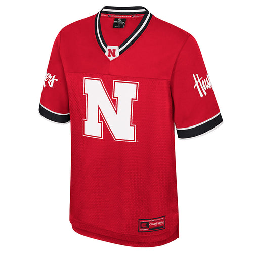 Men's Nebraska Huskers Nothing But The Hits Football Jersey - RED