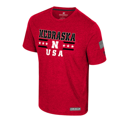 Men's Nebraska Huskers Operation Hat Trick Field T-Shirt - RED