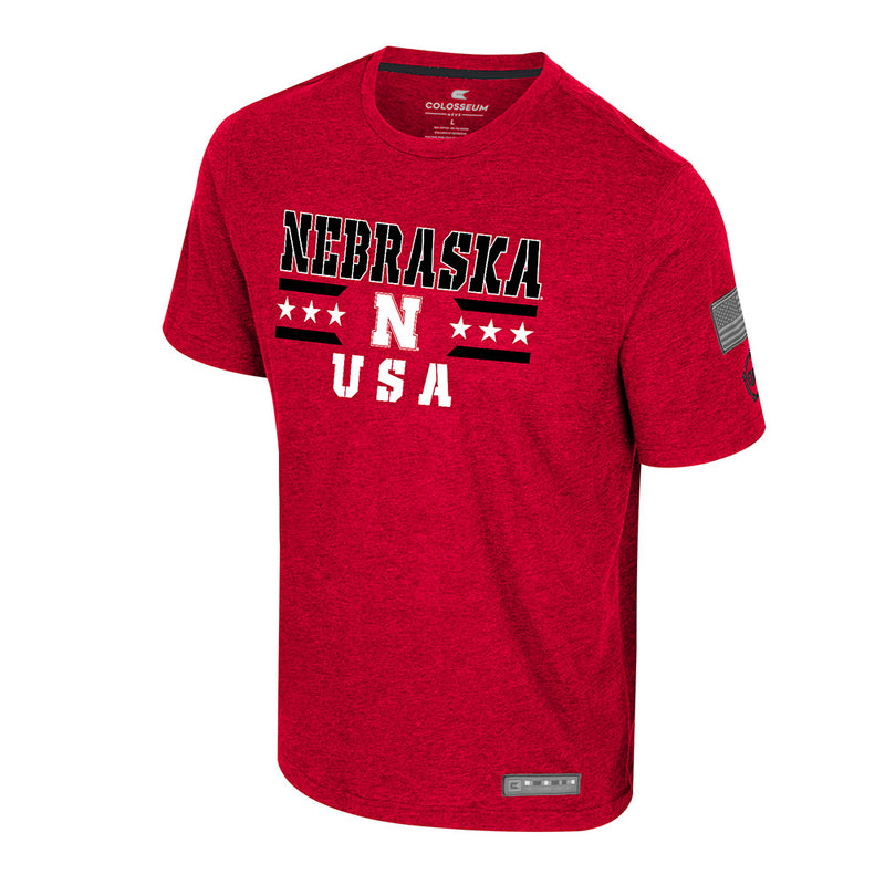 Men's Nebraska Huskers Operation Hat Trick Field T-Shirt - RED