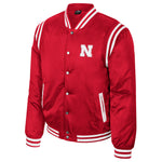 Men's Nebraska Huskers Paddy's Sateen Jacket - RED/WHITE