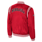 Men's Nebraska Huskers Paddy's Sateen Jacket - RED/WHITE