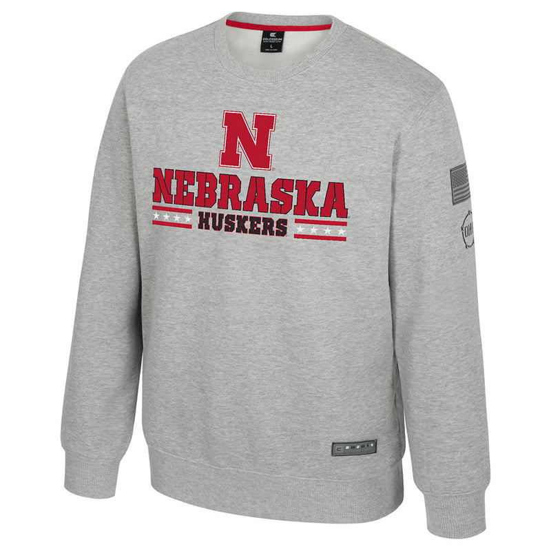 Men's Nebraska Huskers Platoon Sweatshirt - GREY