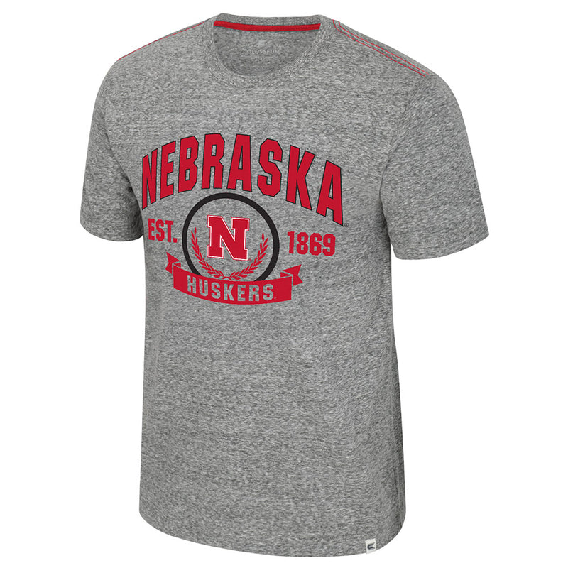 Men's Nebraska Huskers Pop-Pop T-Shirt - GREY