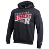 Men's Nebraska Huskers Powerblend Retro Slant Hoodie - 999 - BLACK