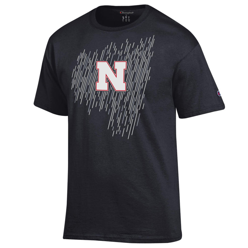 Men's Nebraska Huskers Reign Down T-Shirt - 999 - BLACK