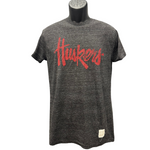 Men's Nebraska Huskers Script Tri-blend T-Shirt - BLACK