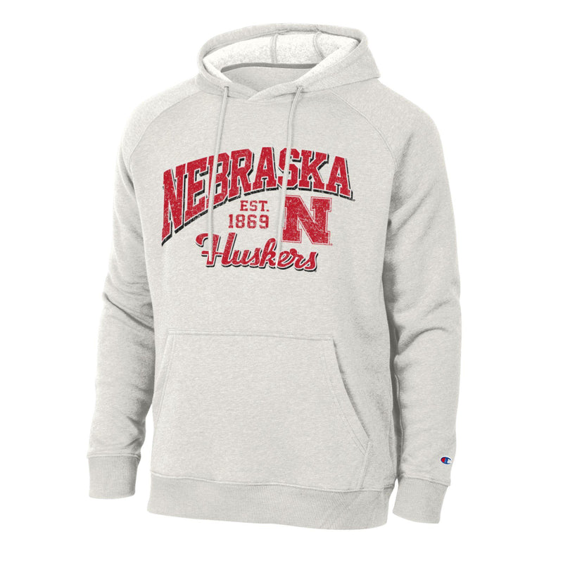 Men's Nebraska Huskers Slide Hoodie - 798PEBBL