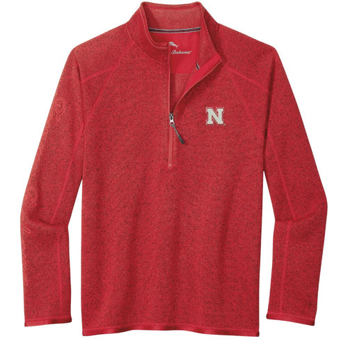 Men's Nebraska Huskers Tommy Bahama Playoff 1/2 Zip - 2587CPEP