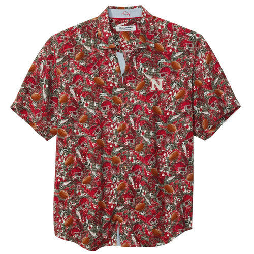 Men's Nebraska Huskers Tommy Bahama Vera Cruz Cay Button Up - 2587CPEP