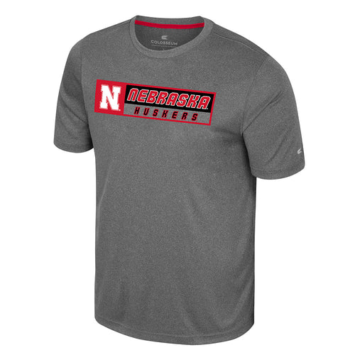Men's Nebraska Huskers Twin T-Shirt - CHARCOAL