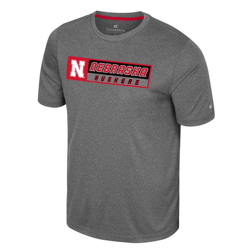 Men's Nebraska Huskers Twin T-Shirt - CHARCOAL