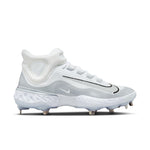 Men's Nike Alpha Huarache Elite 4 Mid Baseball Cleats - 102 - WHITE