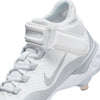 Men's Nike Alpha Huarache Elite 4 Mid Baseball Cleats - 102 - WHITE