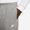 Men's Nike Club Cuffed Brushed Fleece Pant - 063 - GREY