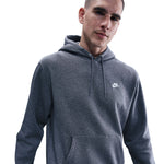 Men's Nike Club Fleece Hoodie - 071 - CHARCOAL