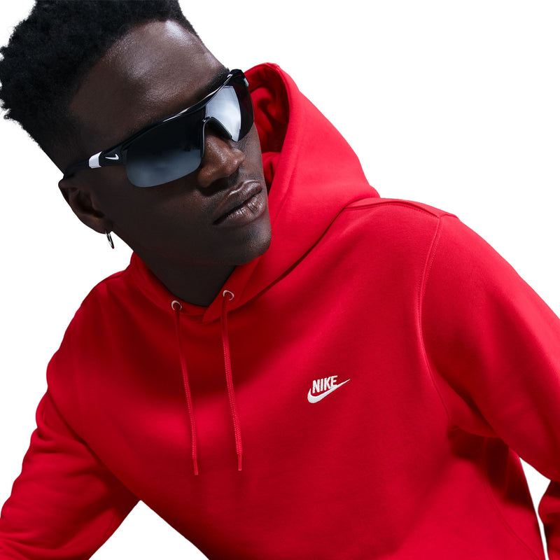Men's Nike Club Fleece Hoodie - 657 - RED