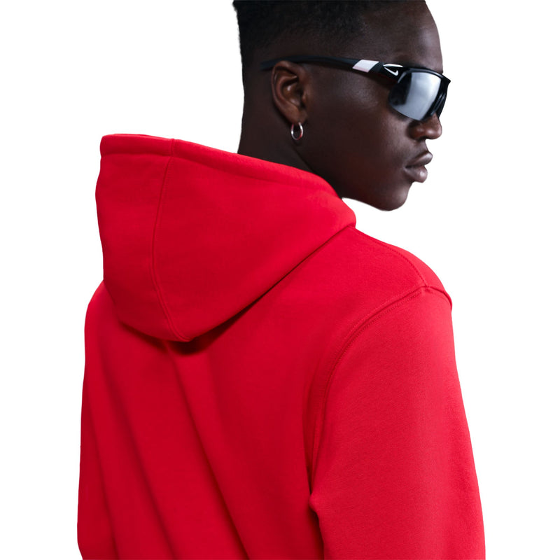 Men's Nike Club Fleece Hoodie - 657 - RED