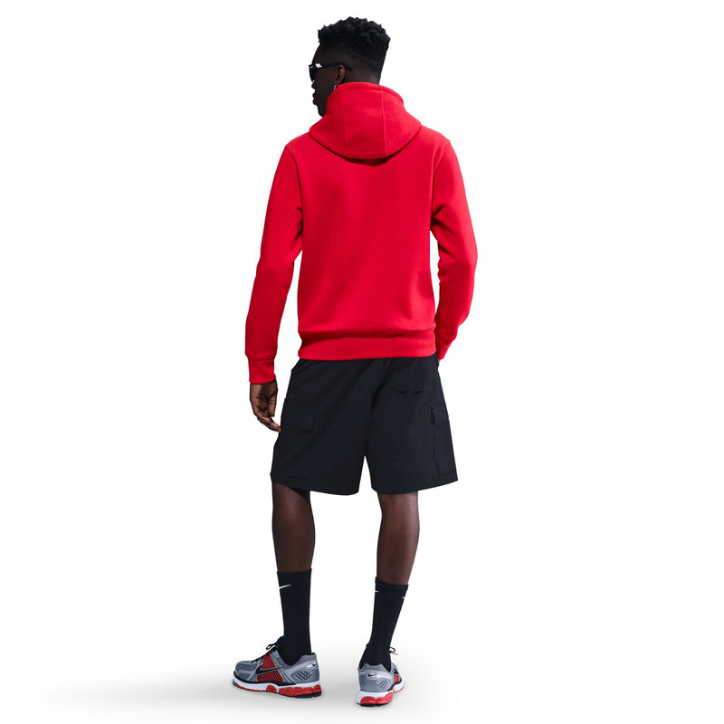 Men's Nike Club Fleece Hoodie - 657 - RED