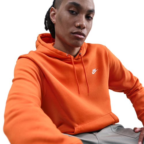 Men's Nike Club Fleece Hoodie - 893ORANG