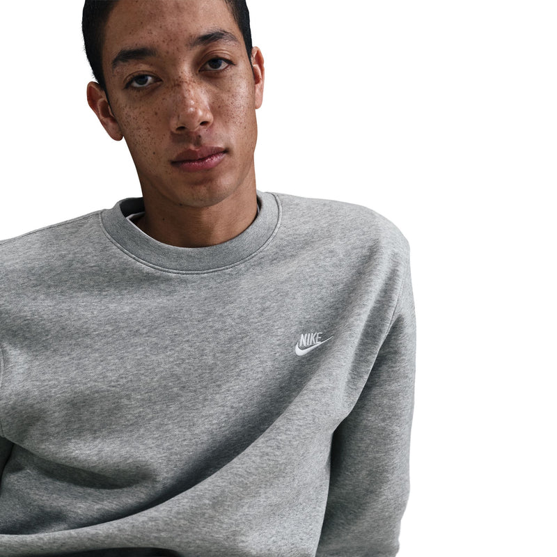 Men's Nike Club Fleece Sweatshirt - 063 - GREY