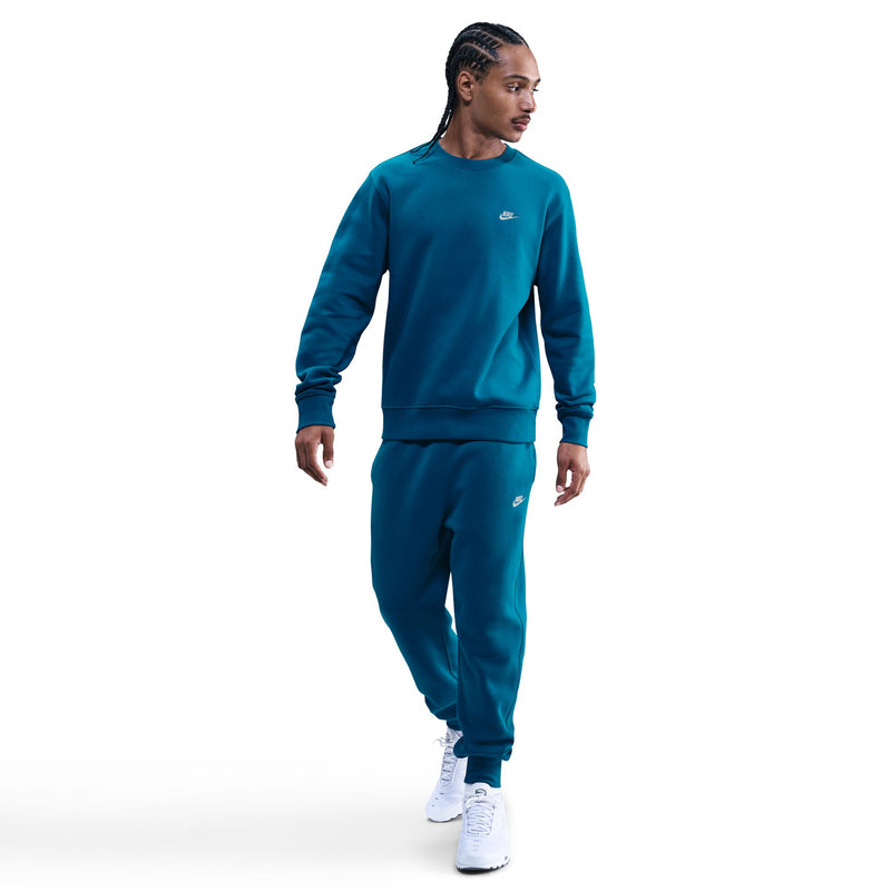 Men's Nike Club Fleece Sweatshirt - 301 - GREEN ABYSS